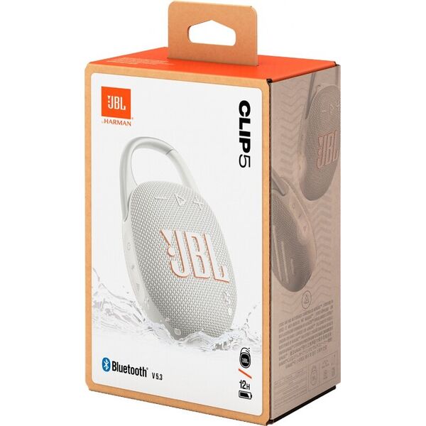 Портативная акустика JBL Clip 5, белый