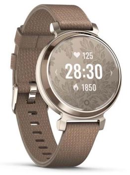 Garmin Lily 2 Classic 38 mm Cream Gold / Coffee Nylon Band (010-02839-62)