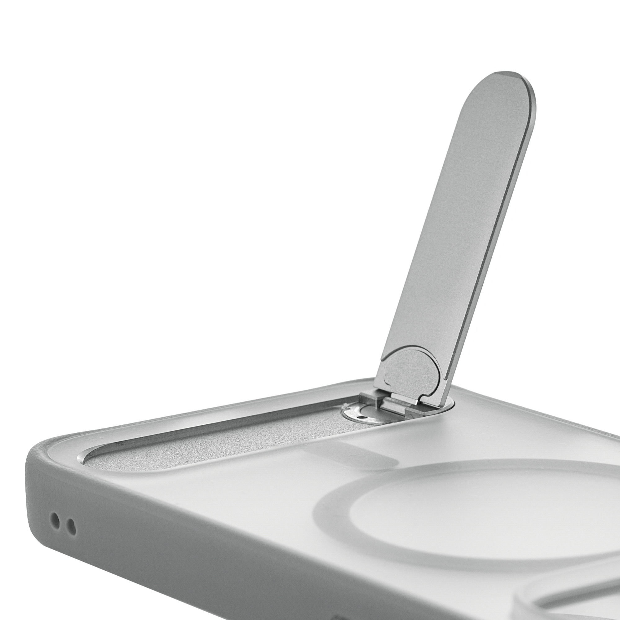 Чехол uBear Stand 360° Mag Case с MagSafe для iPhone Air (силикон, софт-тач), серый (CS584GR66AST-I25M)