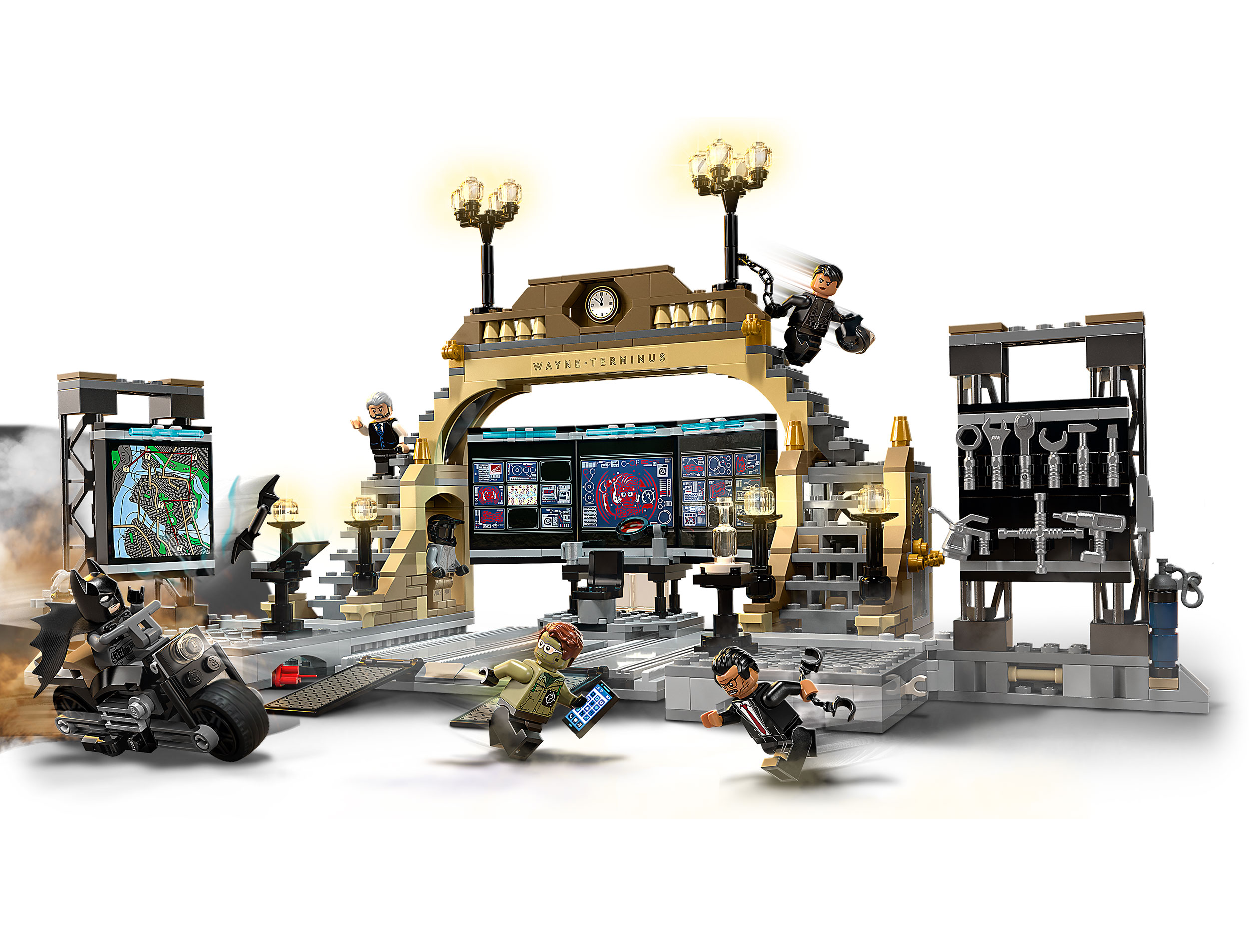 Конструктор LEGO Super Heroes 76183 Бэтпещера: схватка с Загадочником