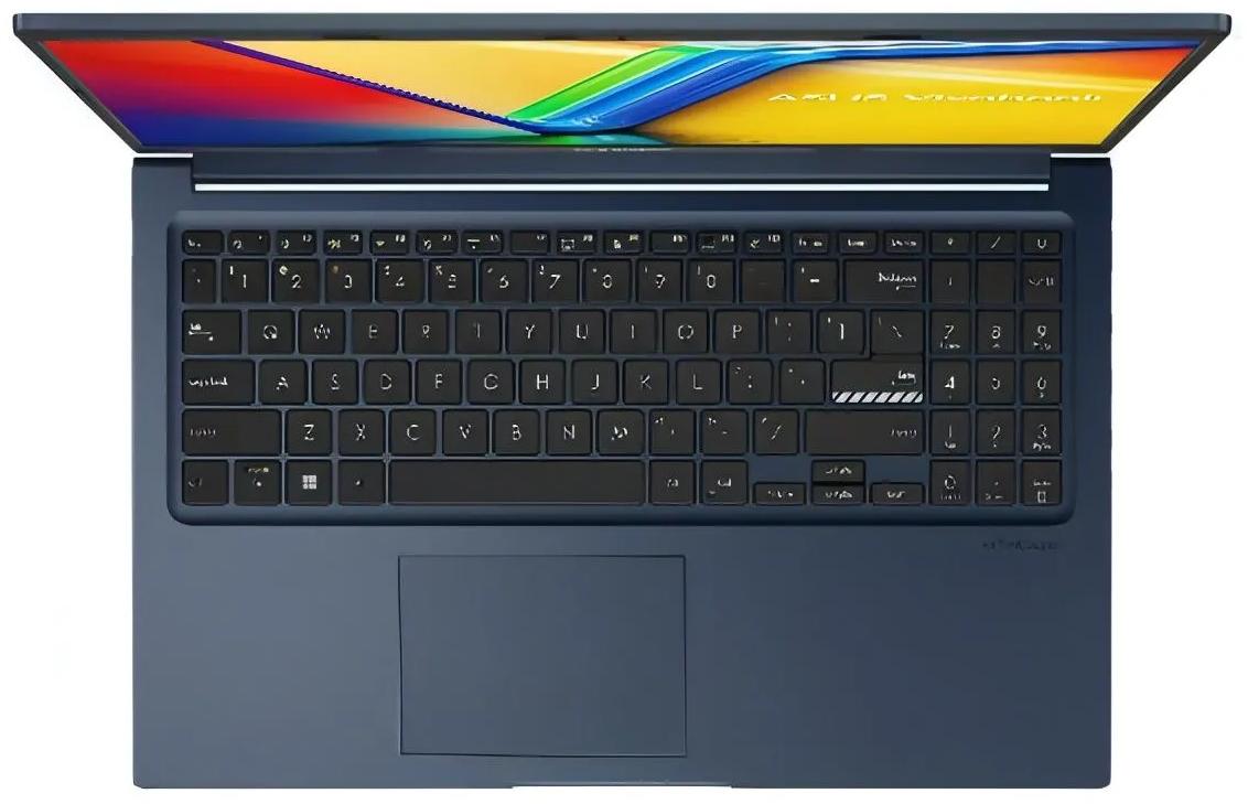 Ноутбук Asus Vivobook 15 X1504VA-BQ448515.6" (Intel Core 5 120U, Intel Graphics) 16ГБ, 512ГБ SSD, noOS, синий (90NB13Y1-M039Z0)