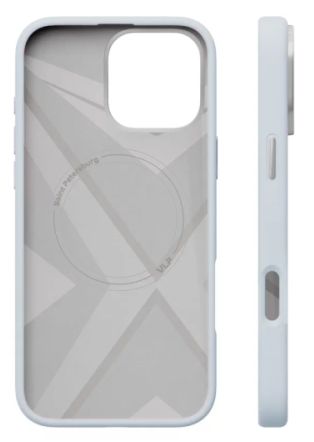 Силиконовый чехол VLP Aster Case с MagSafe для iPhone 16 Pro, голубой (1057128)