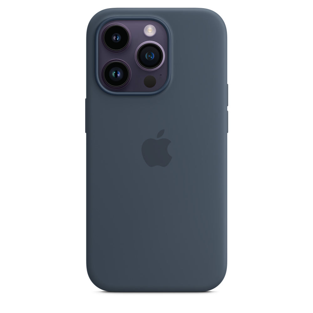 Силиконовый чехол MagSafe для iPhone 14 Pro - Storm Blue (MPTF3)