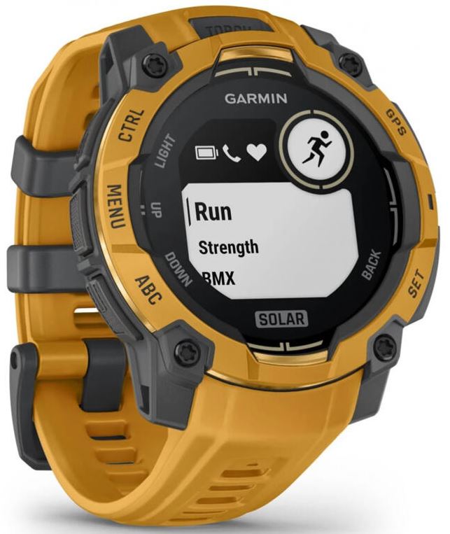 Garmin Instinct 3 45mm Solar, Sunburst with Sunburst/Gray Silicone (010-02934-42) HK