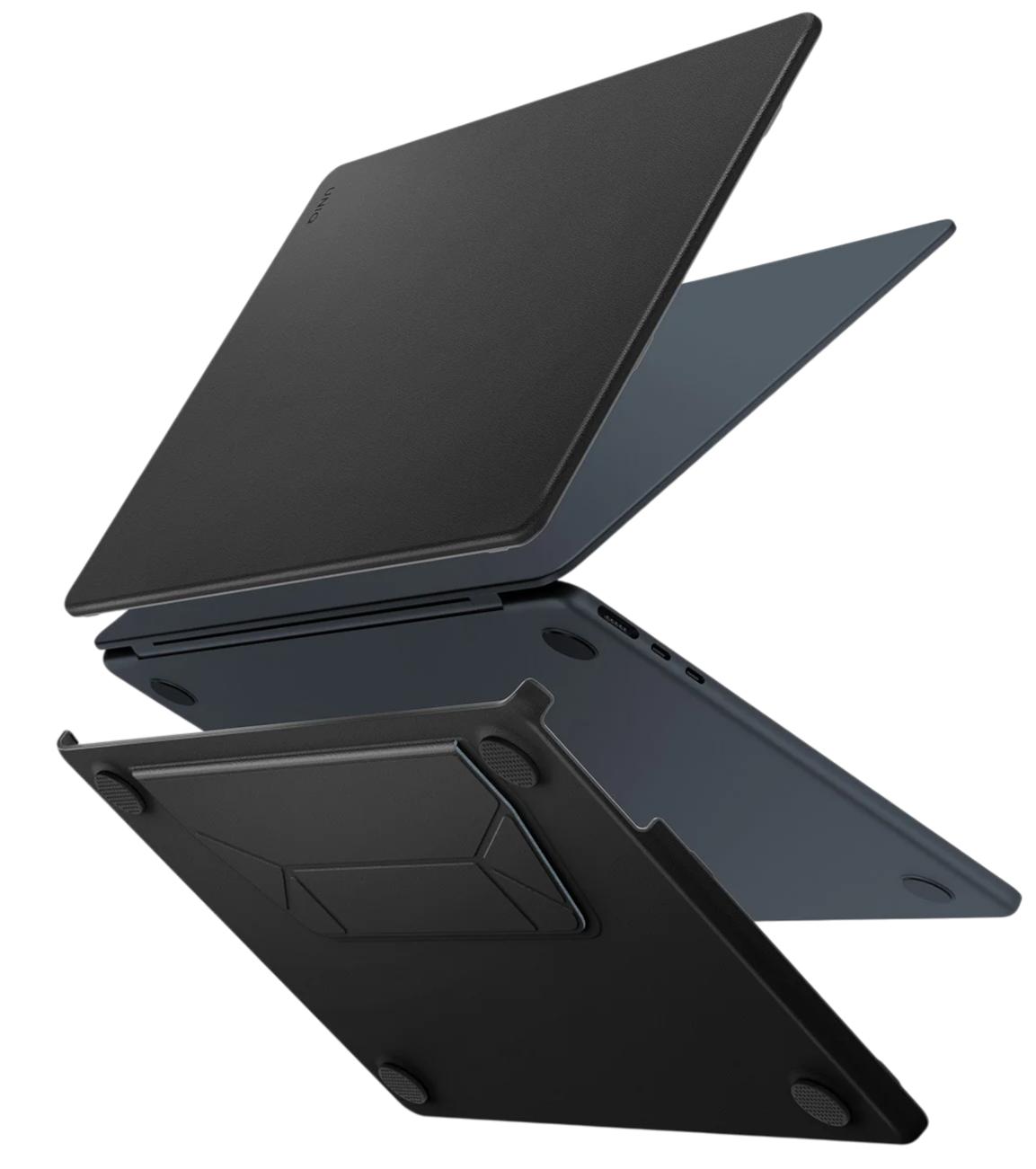 Чехол Uniq Lyden Versa Laptop для MacBook Air 13'' (M2-M5), черный (MA13(M5)-LYDVERDBLK)