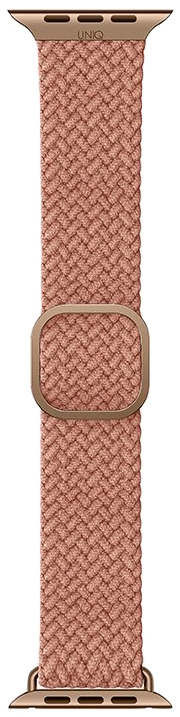 Плетеный ремешок Uniq ASPEN Strap Braided для Apple Watch 38/40/41мм, розовый