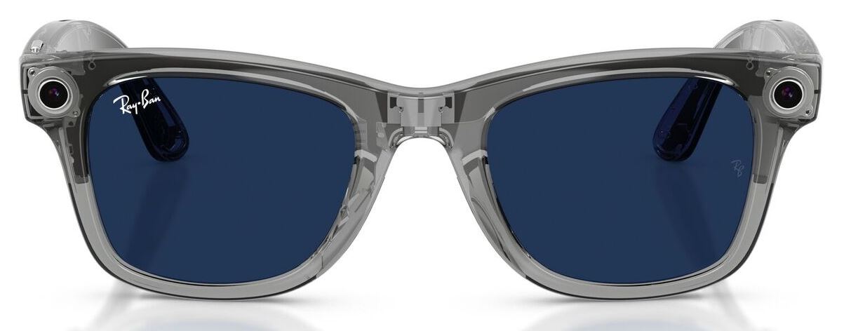 Ray Ban Meta Wayfarer (Gen2) RW4012, Shiny Transp.Grey/Transitions Sapphire (8056262909898)