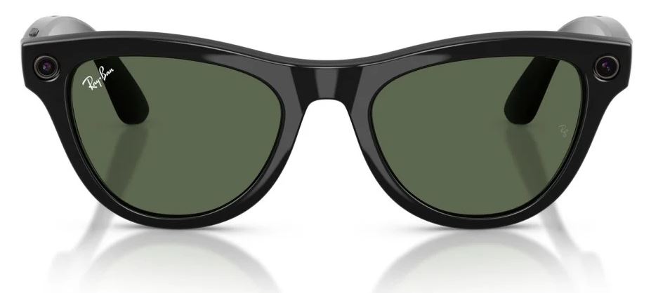Умные очки Ray-Ban Meta Skyler (Gen2) RW4014, Shiny Black/G15 Green (8056262721230)