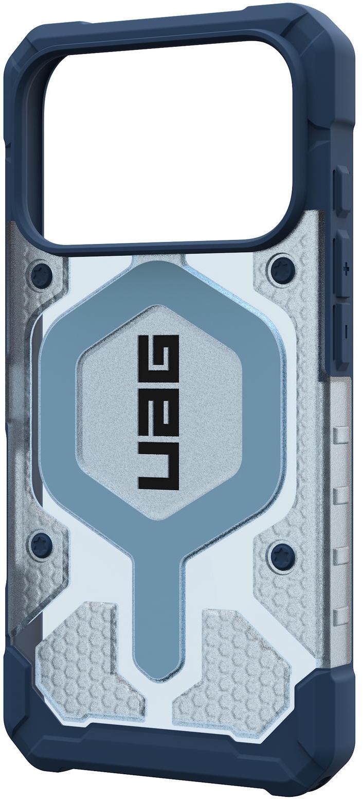UAG Pathfinder Clear с MagSafe для iPhone 17 Pro Max, прозрачно/голубой (Active Blues Lanyard) 1145521BV03