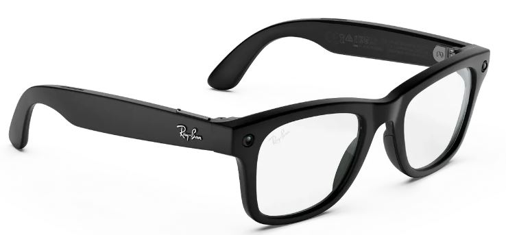 Ray Ban Meta Wayfarer (Gen3) 149-50 Matte Black/Clear Lenses