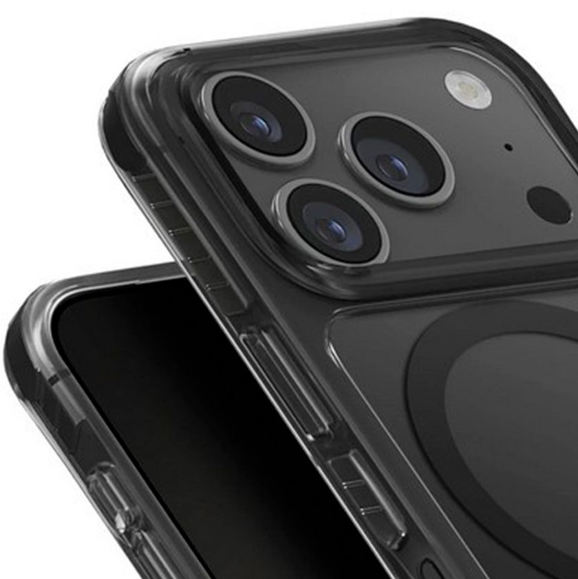 Uniq Clario с MagSafe для iPhone 17 Pro Max, темно-прозрачный (IP6.9P(2025)-CLARMSMK)