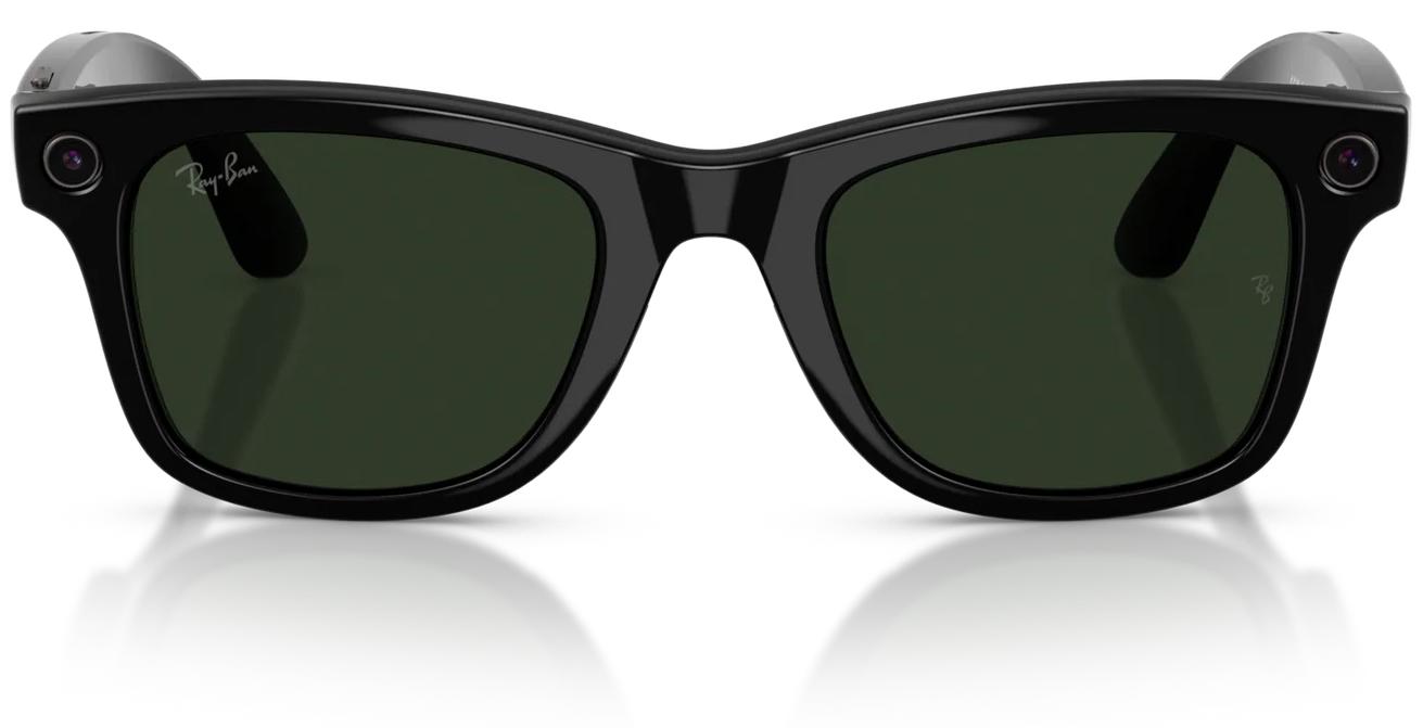 Умные очки Ray-Ban Meta (Gen 2) Wayfarer RW4012 155-53 Size, Shiny Black/Transitions Graph Green (8056262721308)