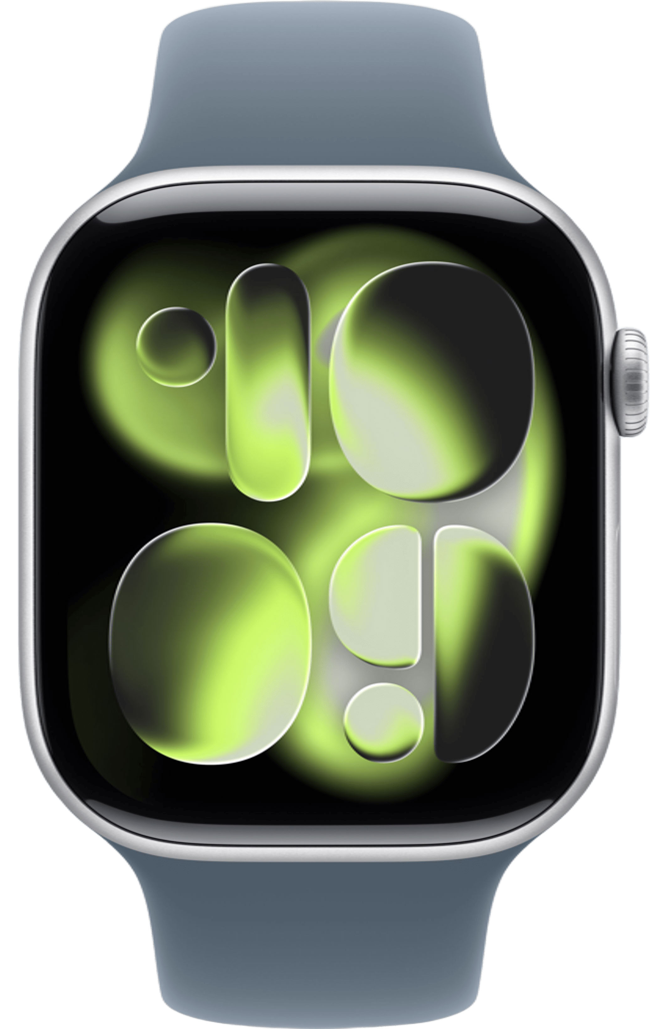 Apple Watch Series 11 46mm Silver Aluminum Case with Sport Band Anchor Blue