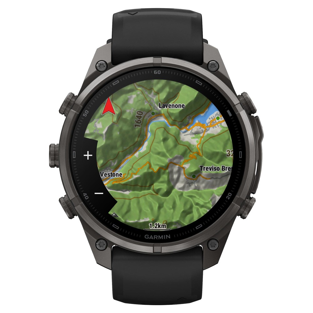 Garmin Fenix 9 Pro AMOLED 47мм inReach, Carbon Gray DLC Titanium Black / Pebble Gray (010-04336-11)
