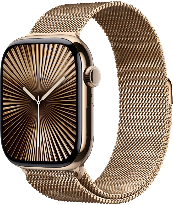 Ремешок Apple Watch 42mm Gold Milanese Loop, золотой
