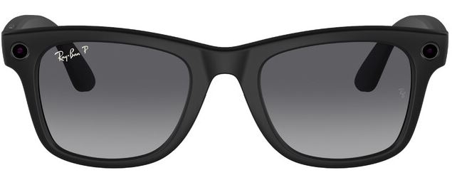 Ray Ban Wayfarer RW4008 155-53 Matte Black/Polar Gradient Graphite (8056597988421)