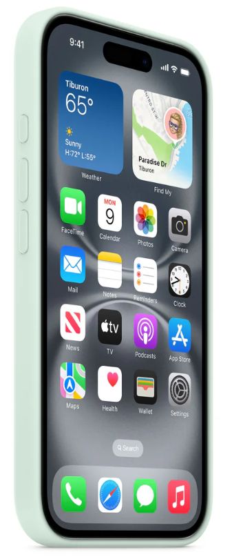 Apple c MagSafe для iPhone 16, Aquamarine (MDGP4ZM/A)