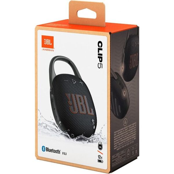 Портативная акустика JBL Clip 5, чёрный