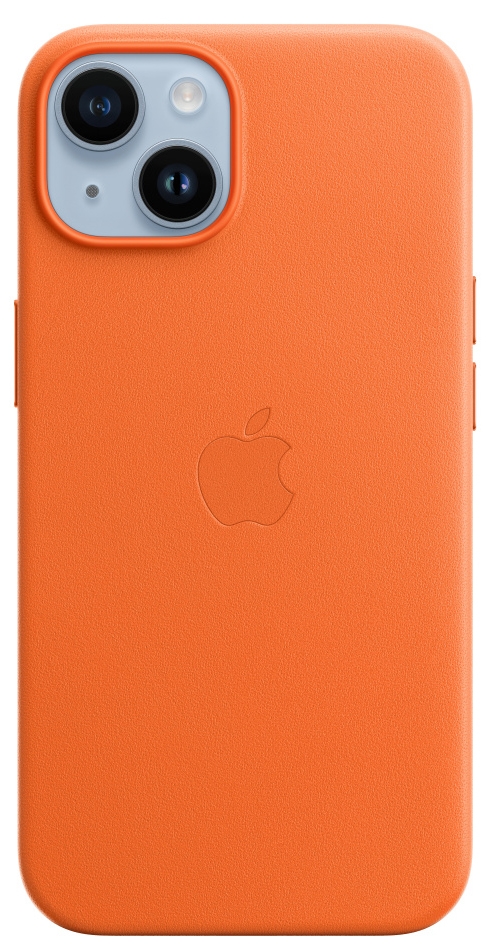 Кожаный чехол MagSafe для iPhone 14 - Orange (MPP83ZM/A)