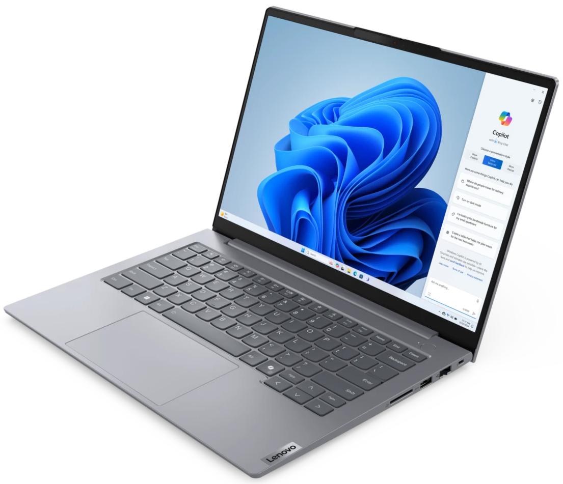 Ноутбук Lenovo ThinkBook 14 G7 AHP 14" (AMD Ryzen 7 8745H, AMD Radeon 780M) 16ГБ, 512ГБ, Win 11 Home, серый (21MT0006CD)
