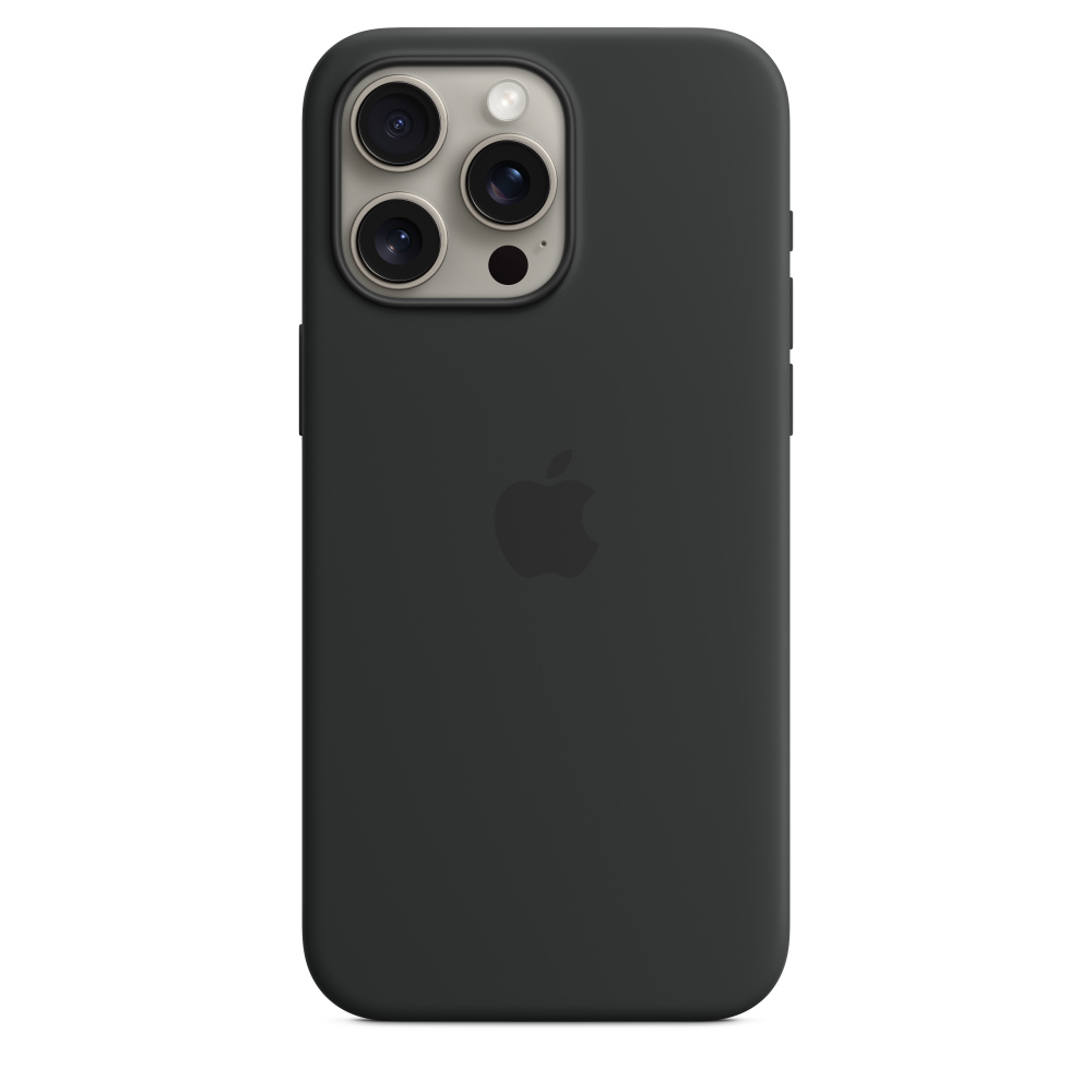Чехол Apple iPhone 15 Pro Max Silicone Case с MagSafe, Black (MT1M3)
