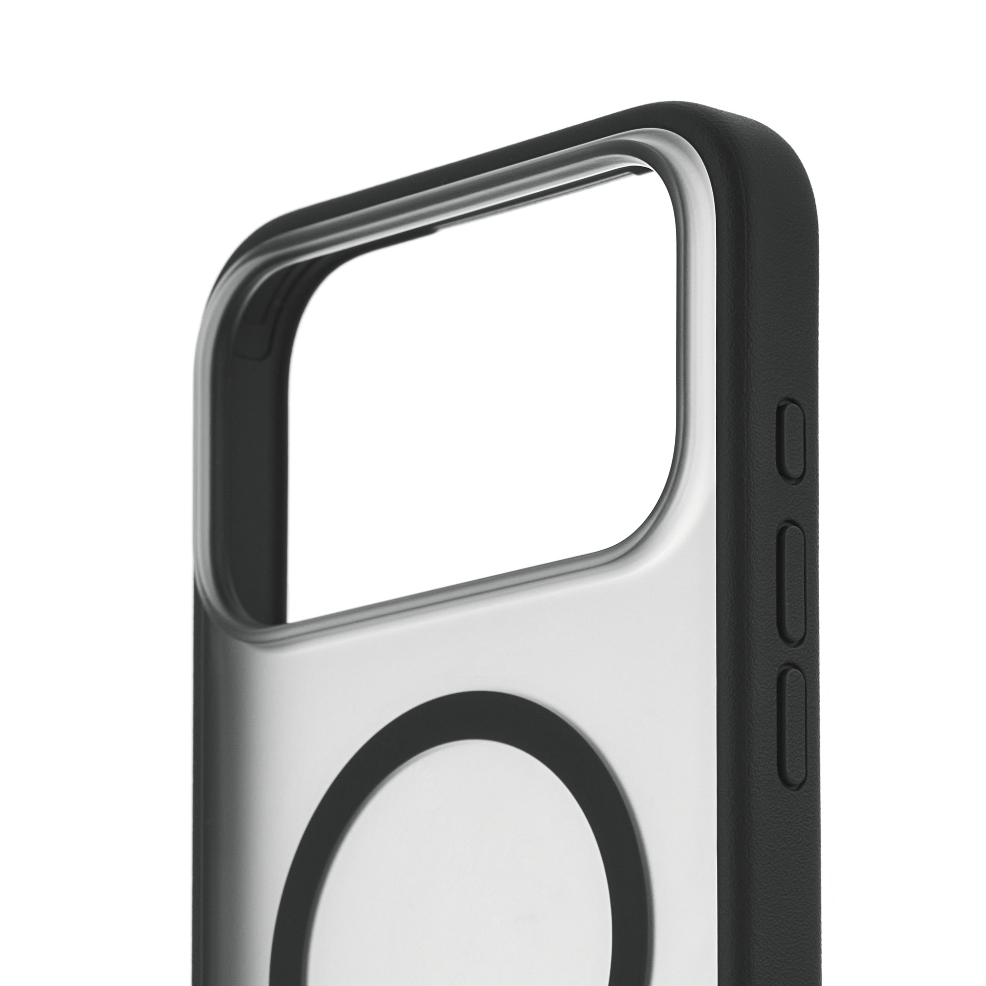 uBear Stand 360° Mag Case с MagSafe для iPhone 17 Pro Max (силикон, софт-тач), черный (CS587BL69PST-I25M)