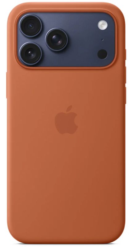 Apple Silicone Case с MagSafe для iPhone 17 Pro, коричневый (Terra Cotta) MGFJ4FE/A