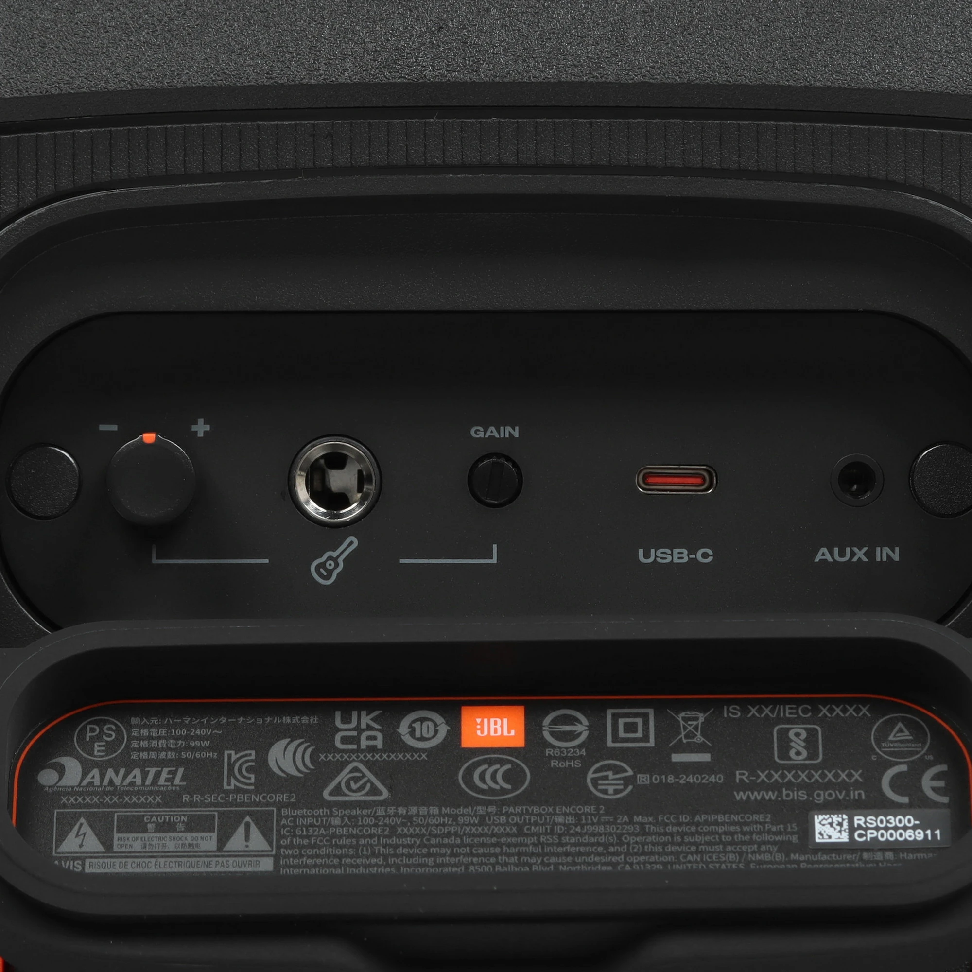 Портативная акустика JBL Partybox Encore 2 1 mic, черный