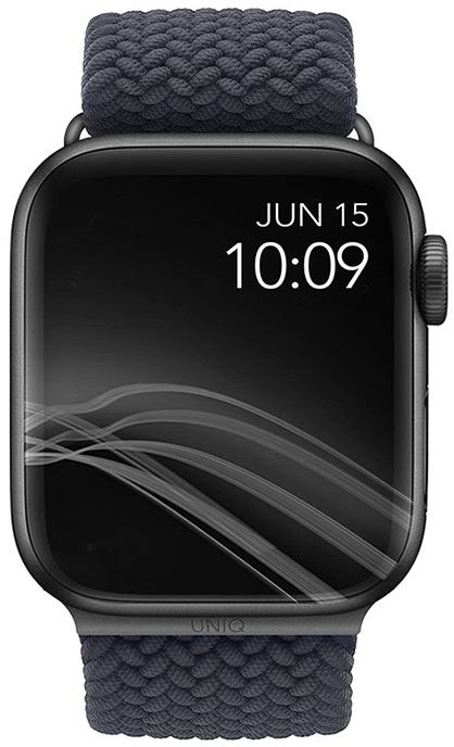 Плетеный ремешок Uniq Aspen Strap Braided для Apple Watch 40/41/42мм, серый