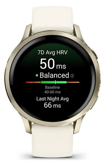 Garmin Venu 4 41mm Lunar Gold with Bone Silicone Band (010-03013-00)