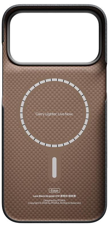 Чехол PITAKA Edge Case с MagSafe для iPhone 18 Pro Max, черный (KI1815PM)