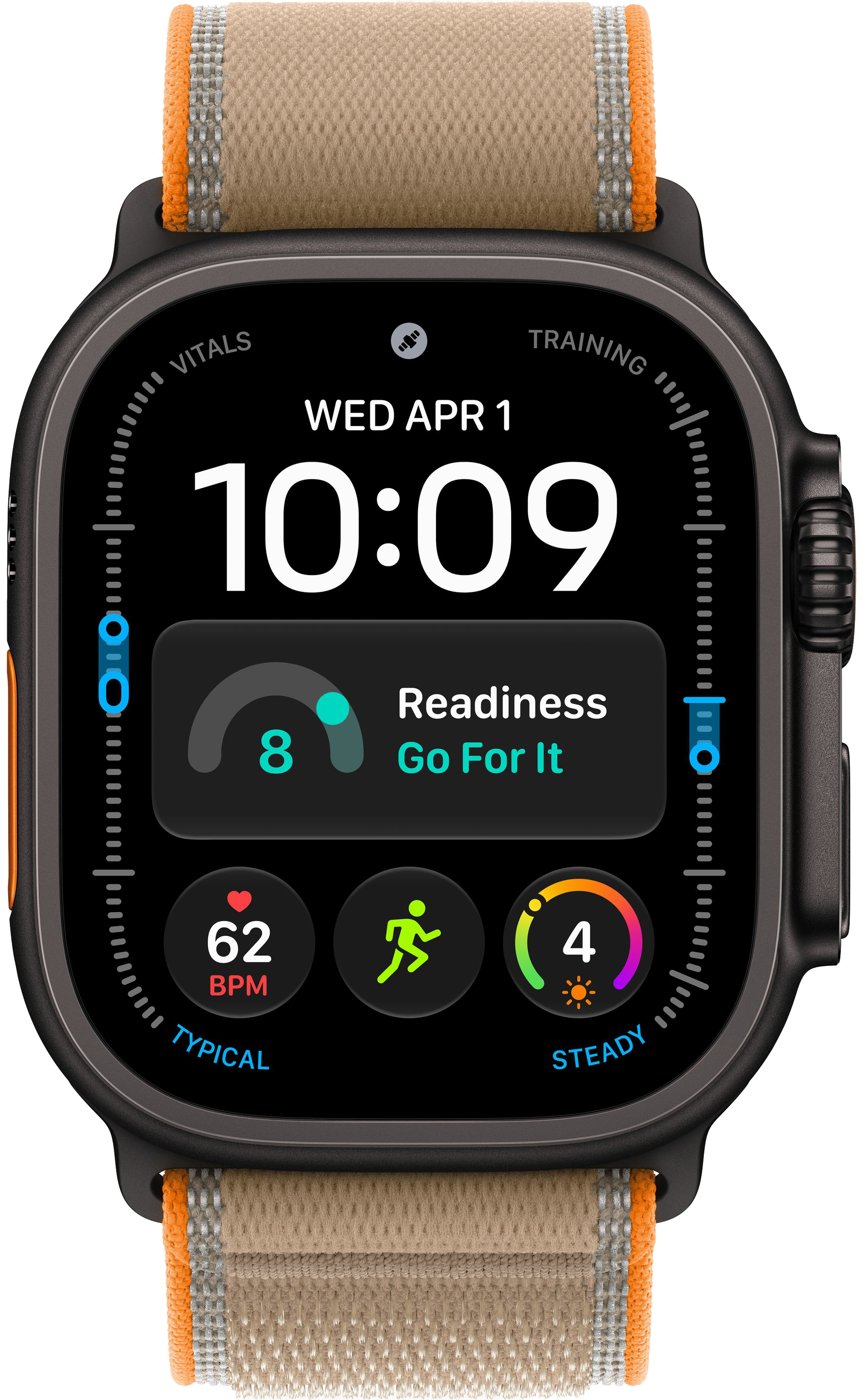 Apple Watch Ultra 4 (2026) 49mm Black Titanium Case with Sand Trail Loop (S/M)