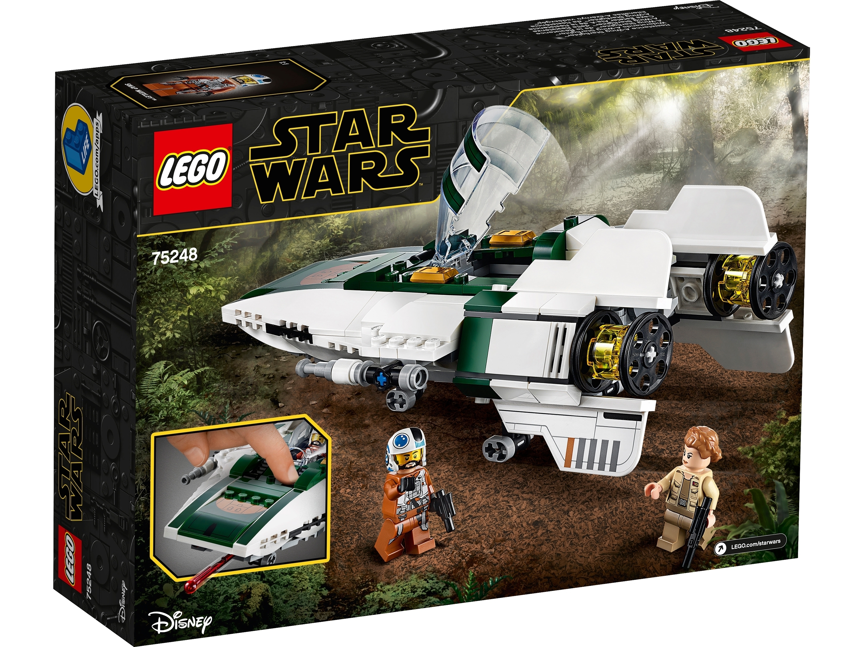 Конструктор LEGO Star Wars 75248 Звёздный истребитель Повстанцев типа А