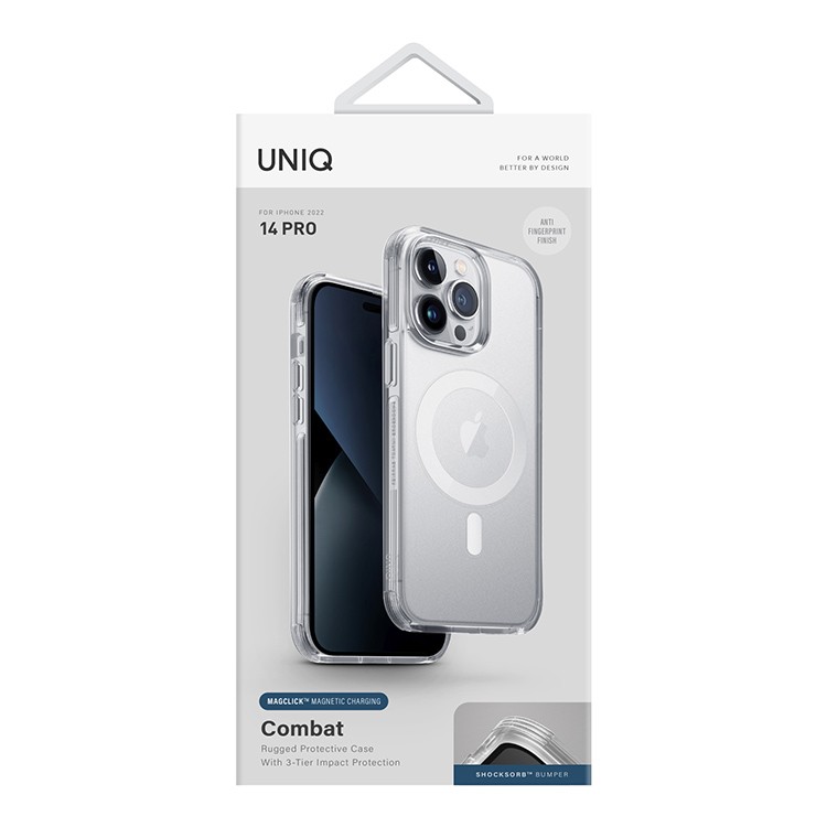Uniq Combat (AF) MagSafe для iPhone 14 Pro, прозрачный (IP6.1P(2022)-COMAFMSCL)