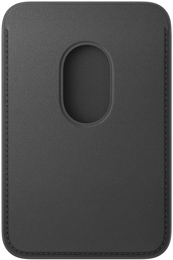 Кардхолдер Apple FineWoven Wallet (2026) с MagSafe для iPhone, черный (Black) MK9L4