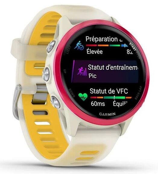 Смарт-часы Garmin Forerunner 570 42mm, Bone/Himbeerrot Aluminium (010-02970-02)
