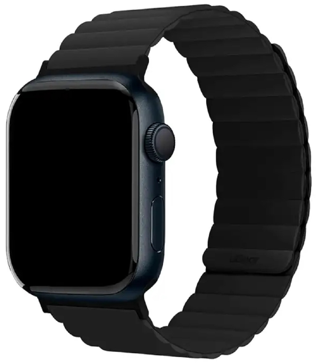 Ремешок силиконовый uBear Mode для Apple Watch 38/40/41 мм, черный (WB07BL01SM-AW)