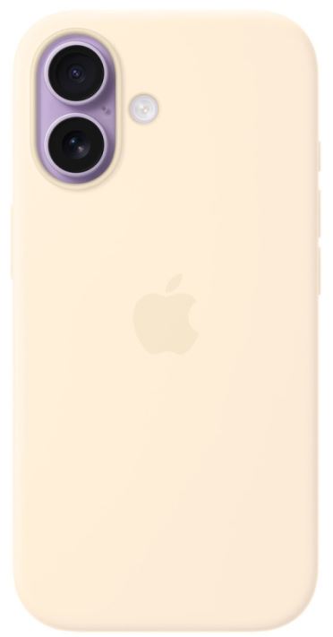 Apple Silicone Case с MagSafe для iPhone 17, ванильный