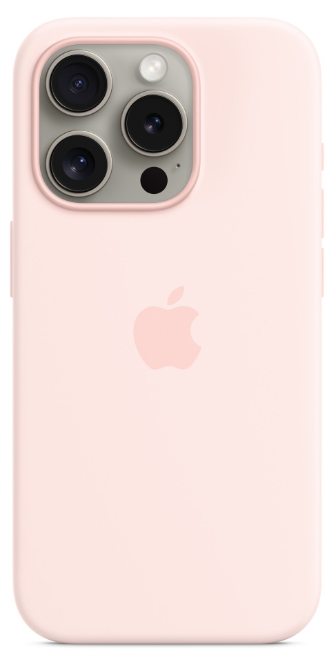 Чехол Apple iPhone 15 Pro Silicone Case с MagSafe, Light Pink (MT1F3)