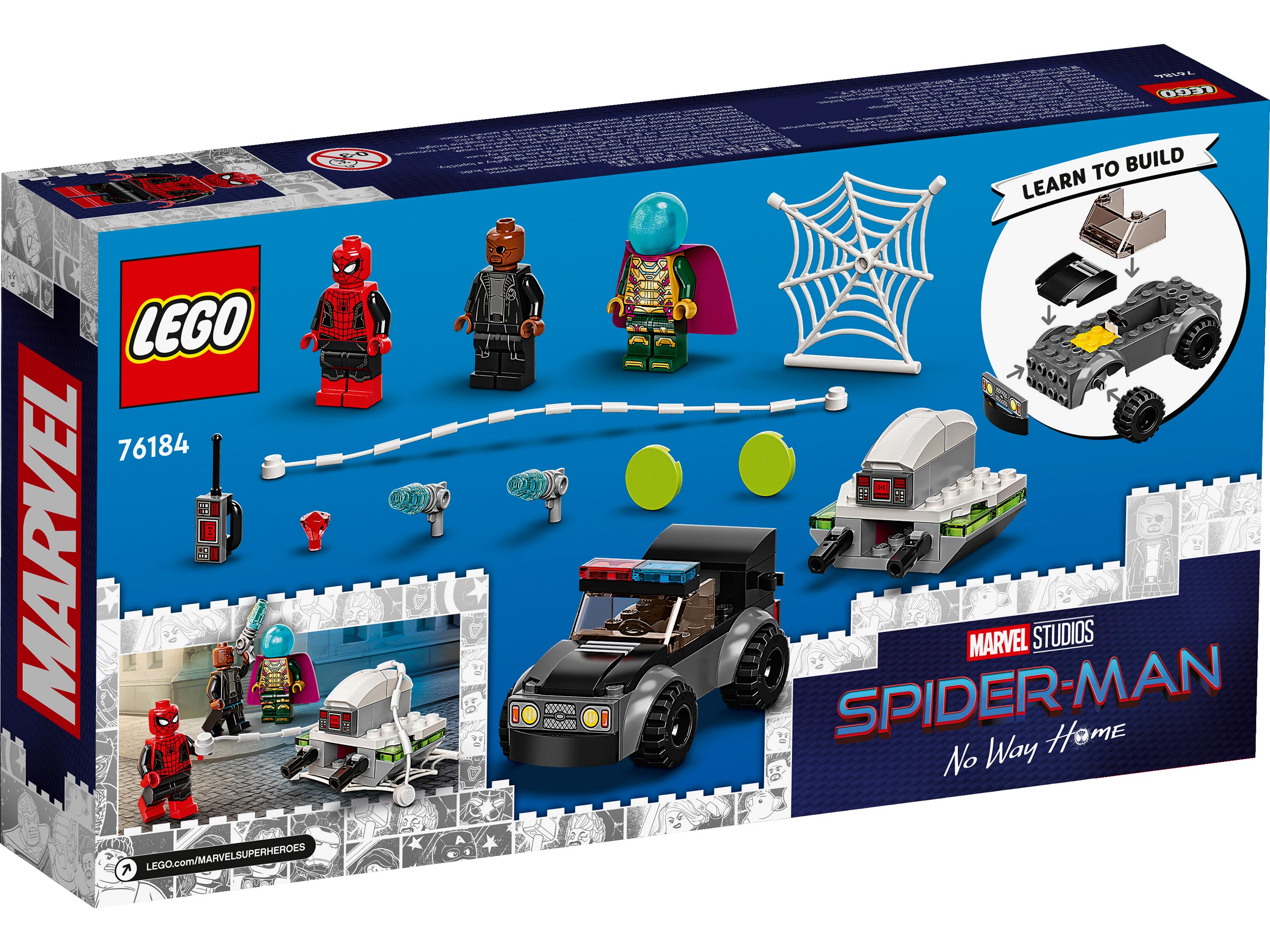 Конструктор LEGO Super Heroes 76184 Человек-паук против атаки дронов Мистерио