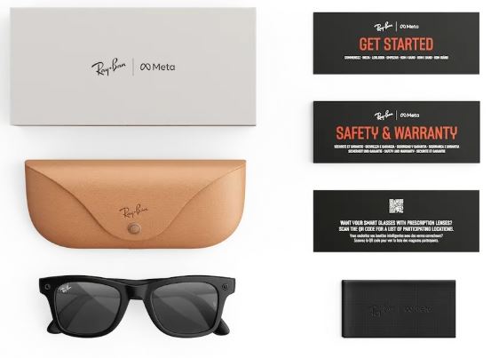 Умные очки Ray Ban Meta Wayfarer (Gen3) 149-50 Matte Black/Grey Lenses