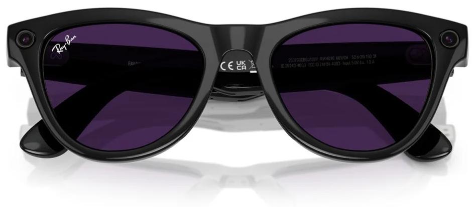 Умные очки Ray-Ban Meta Skyler RW4010 150-52 Size, Shiny Black/Transitions Amethyst (8056262352632)