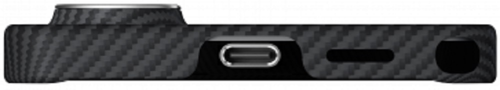 Чехол Pitaka Tactile Woven Edge (Ultra-Slim) с MagSafe для Samsung Galaxy S26 Ultra, черный/серый (KS2601U)