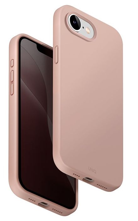Uniq Lino с Magsafe для iPhone 16e, розовый (IP16E(2025)HYB-LINOMPNK)