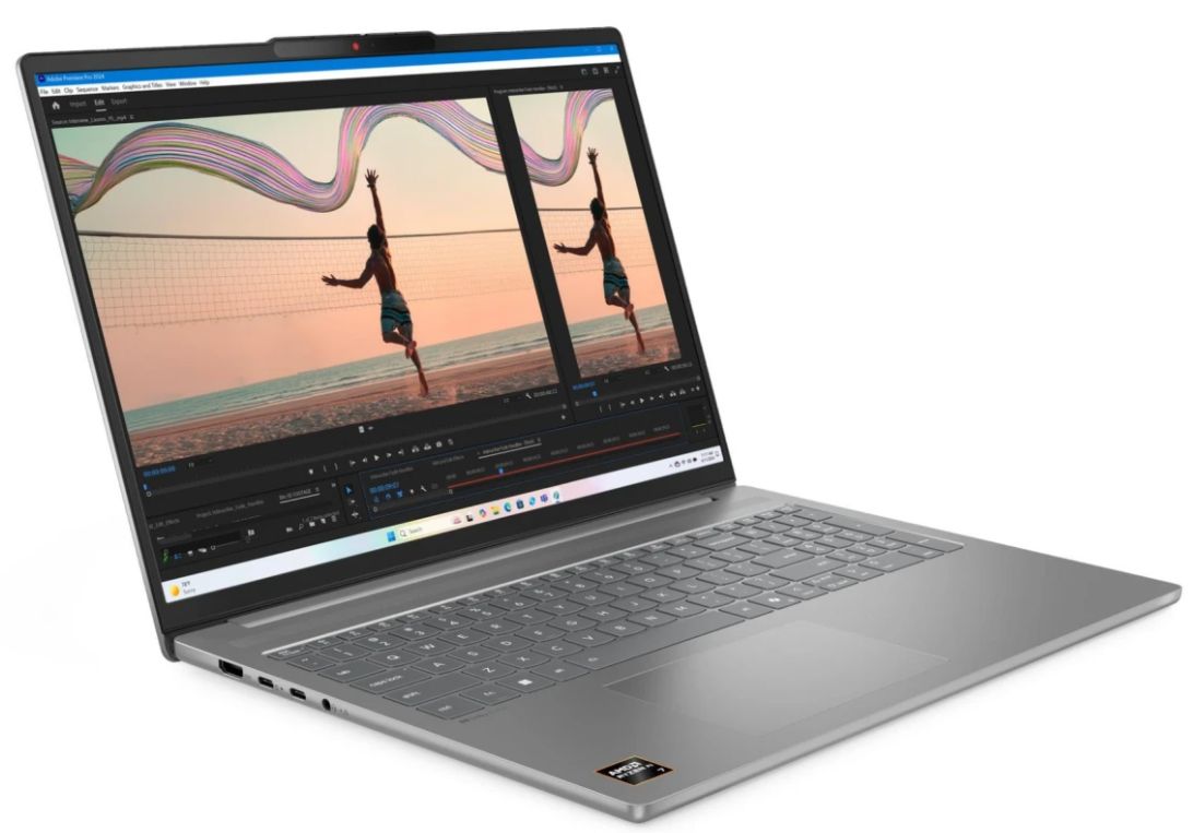 Lenovo IdeaPad Slim 5 16AKP10 16" (AMD Ryzen AI 5 340, AMD Radeon 840M) 16ГБ, 512ГБ SSD, noOS, серый (83HY000PRK)