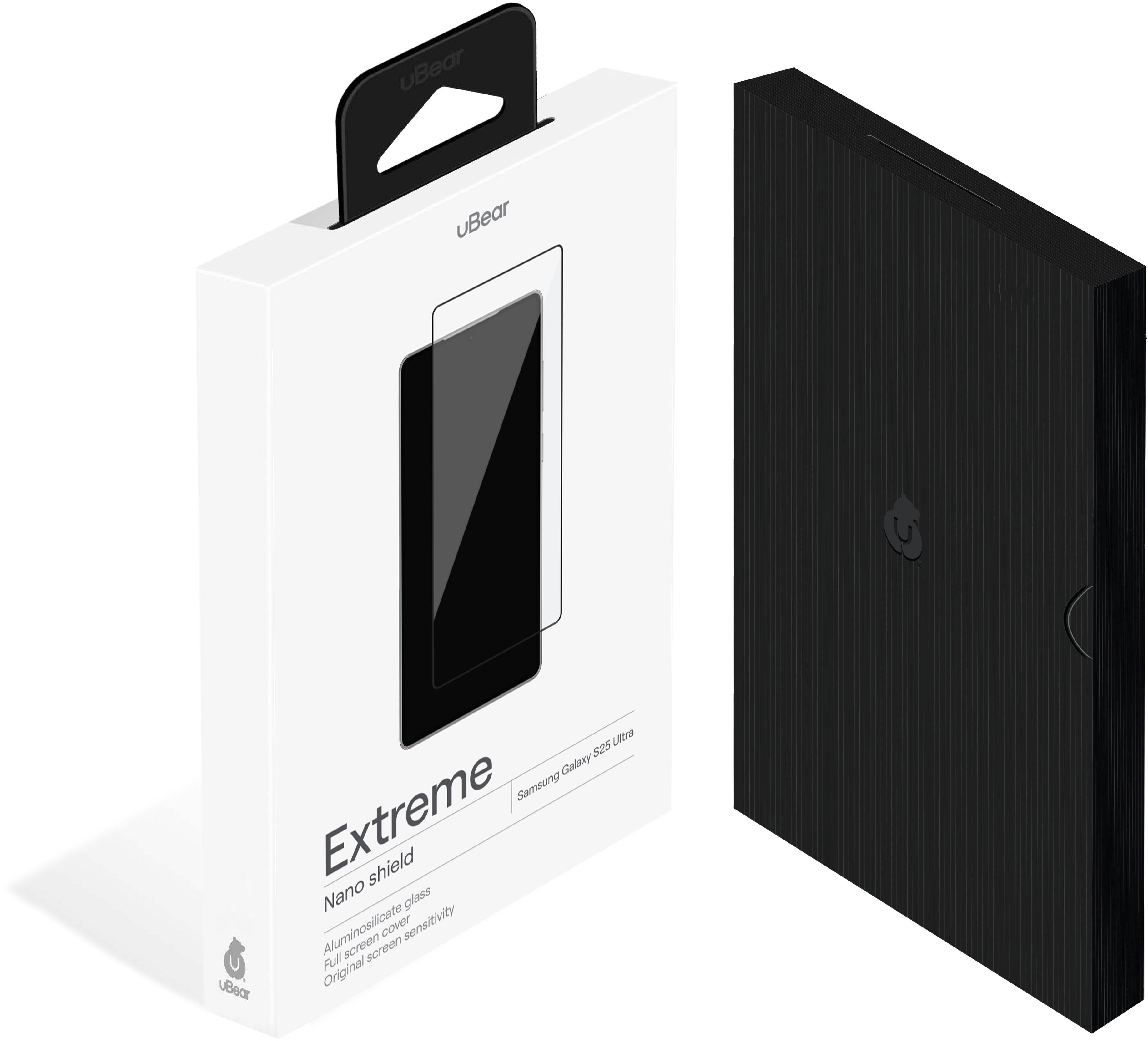 uBear Extreme Nano Shield для Galaxy S25 алюмосиликатное (GL191BL03AN63-SS25)