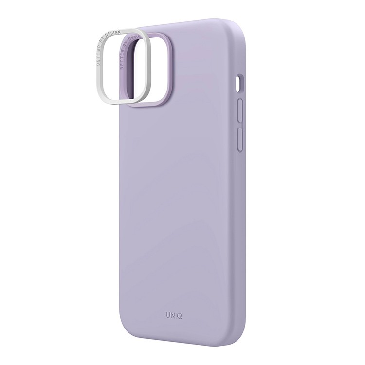 Чехол Uniq Lino для iPhone 14 Plus, лавандовый (IP6.7M(2022)-LINOLAV)