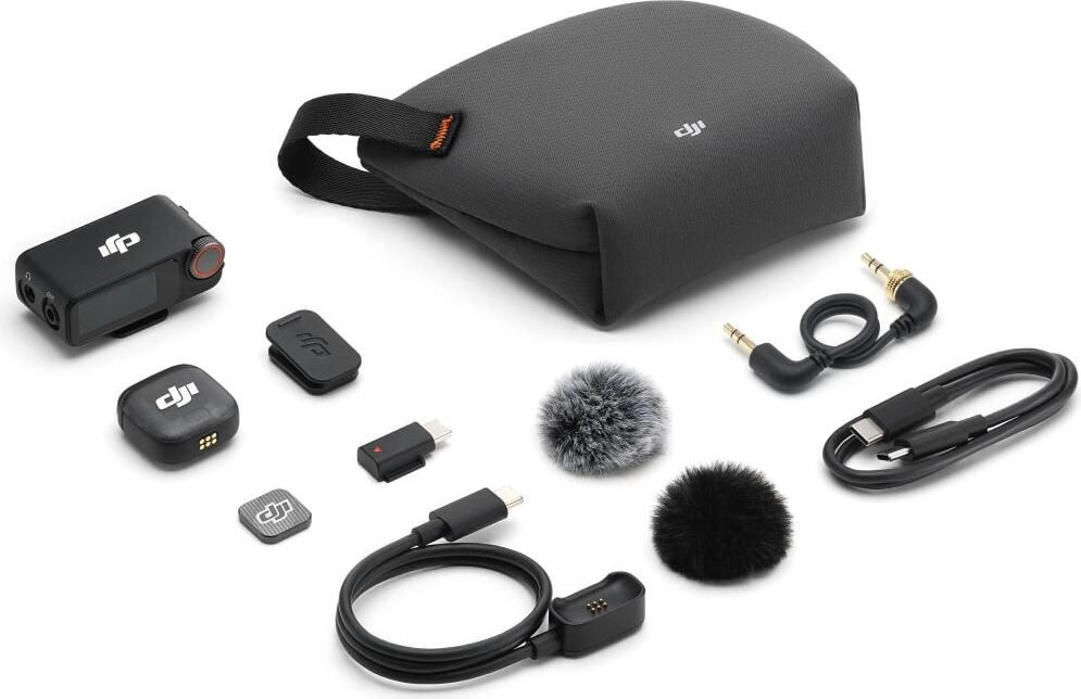 Беспроводной микрофон DJI Mic 3 (1 TX + 1 RX), черный