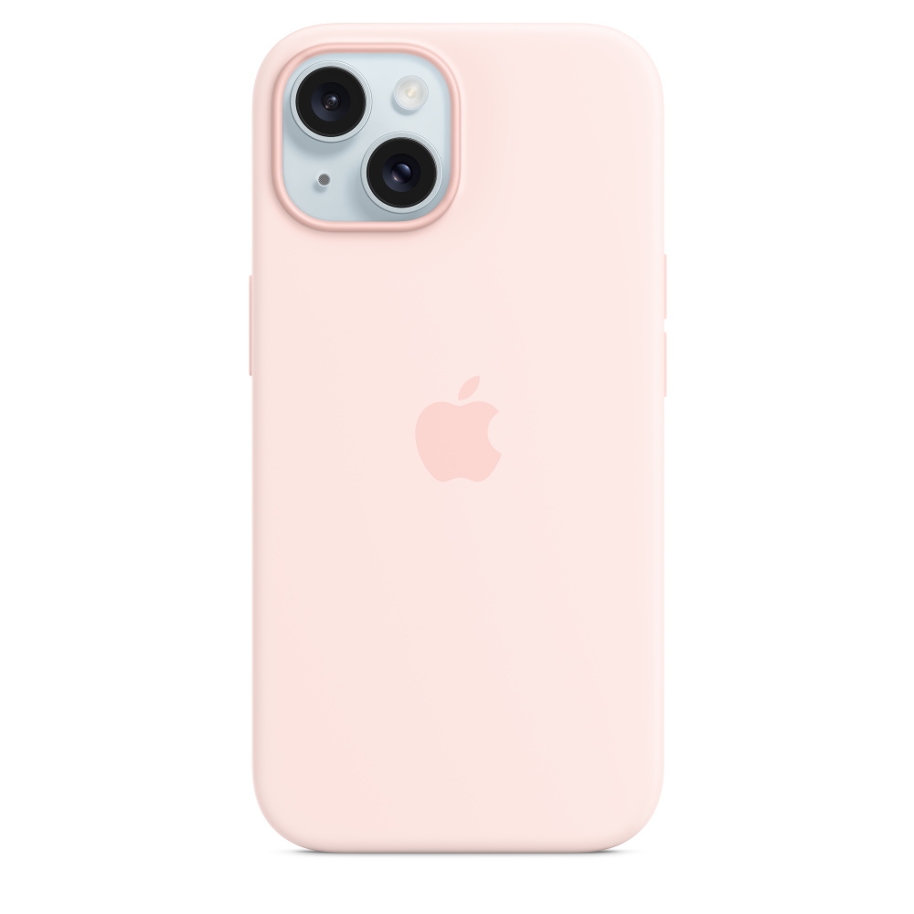 Чехол Apple iPhone 15 Plus Silicone Case с MagSafe, Light Pink (MT143)