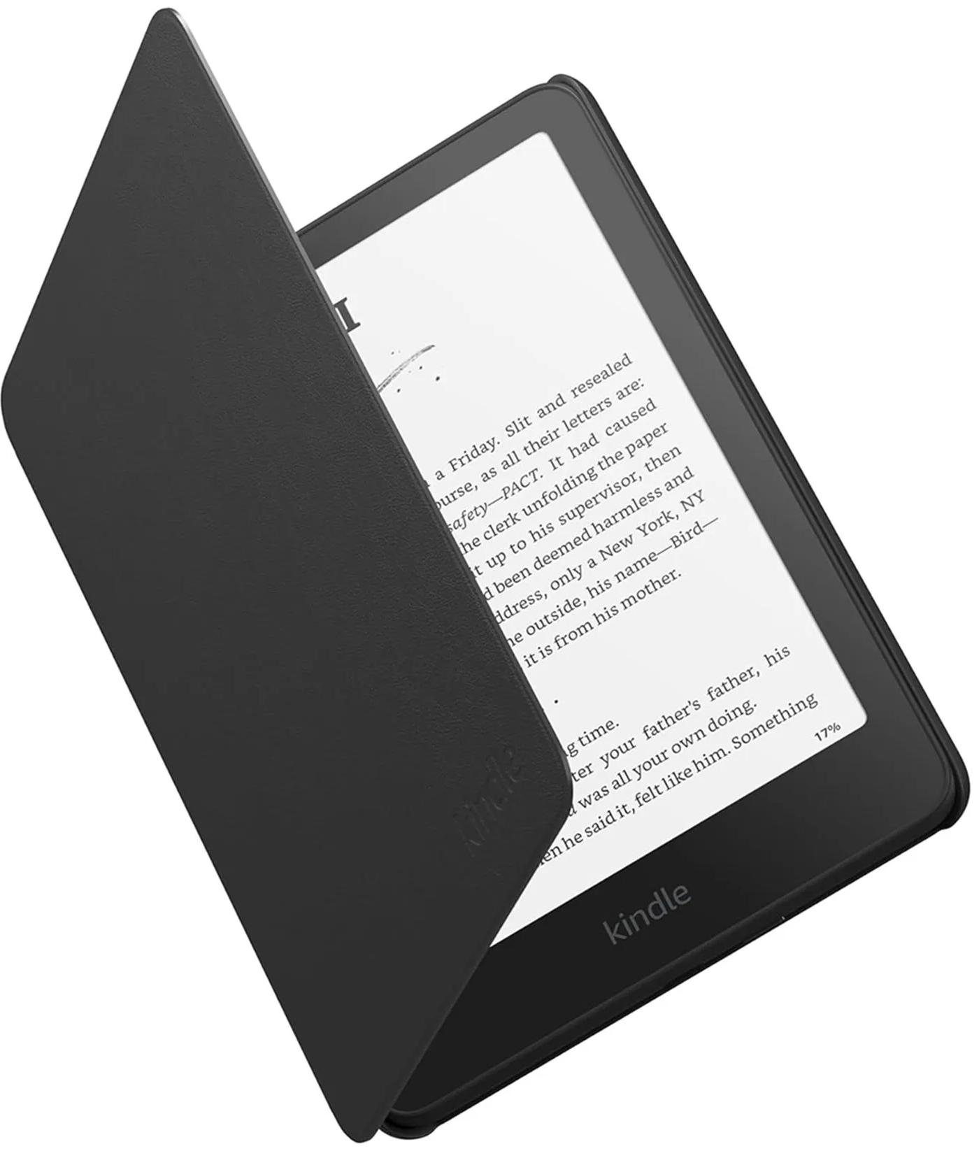 Чехол Amazon Kindle Paperwhite 2024 Leather Cover, черный